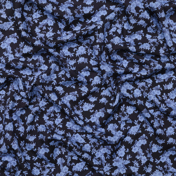 Figo - Rayon - Rosa - Tonal Floral - Blue
