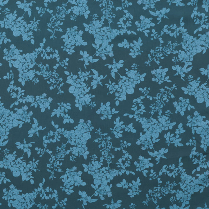 Figo - Rayon - Rosa - Leaves - Teal