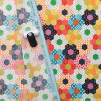 Ruby Star - Cotton - Catnap - Flower Garden - Warm Red