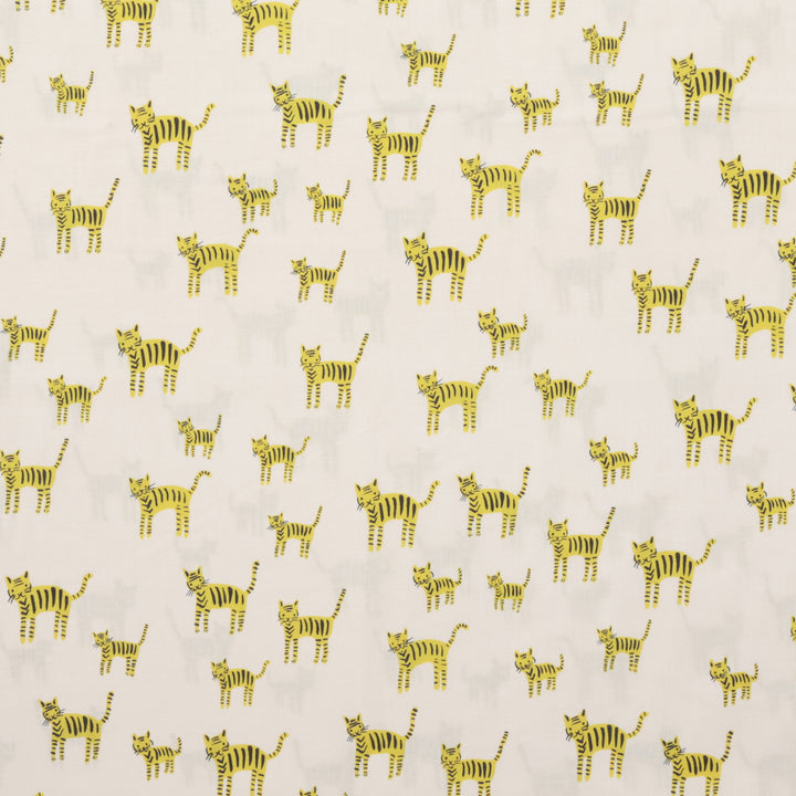 Ruby Star - Cotton - Catnap - Tiger Stripes - Citron