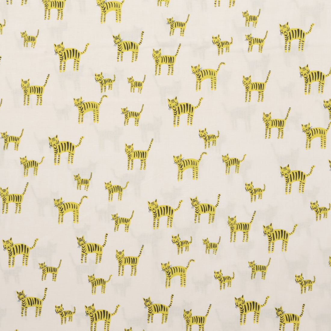 Ruby Star - Cotton - Catnap - Tiger Stripes - Citron