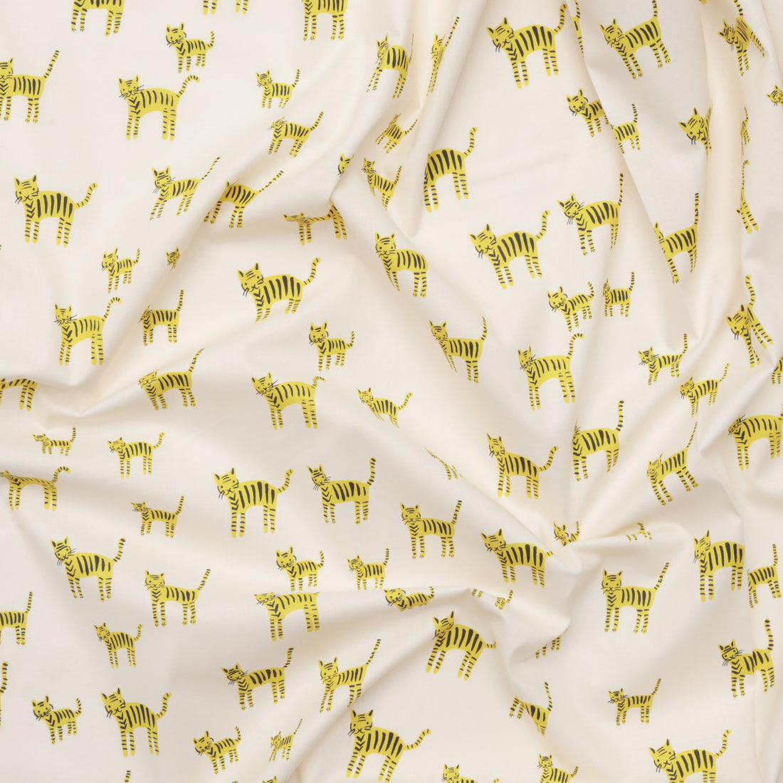 Ruby Star - Cotton - Catnap - Tiger Stripes - Citron