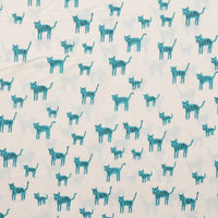 Ruby Star - Cotton - Catnap - Tiger Stripes - Turquoise