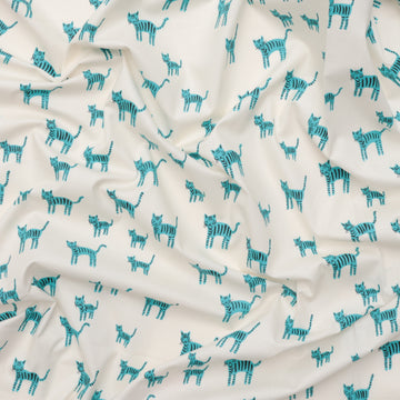 Ruby Star - Cotton - Catnap - Tiger Stripes - Turquoise