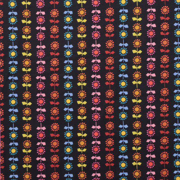 Ruby Star - Canvas - Catnap - Daisy Stripe - Black