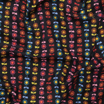 Ruby Star - Canvas - Catnap - Daisy Stripe - Black