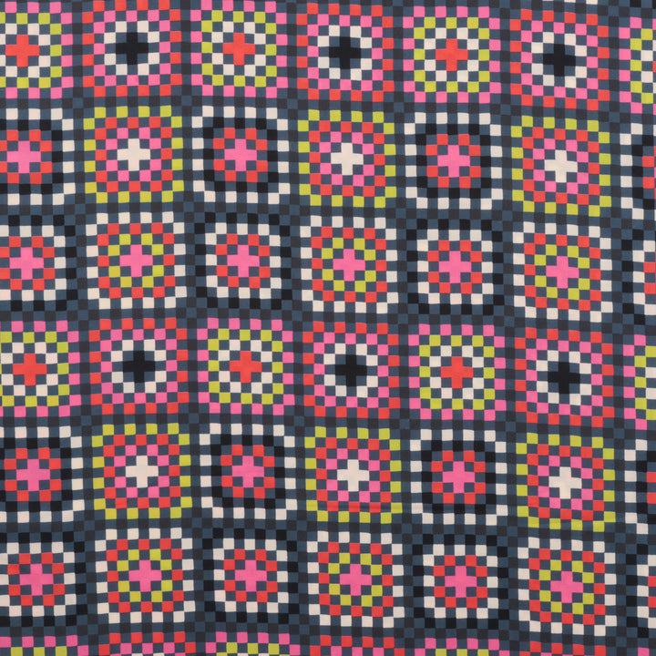 Ruby Star - Rayon - Catnap - Granny Square - Black
