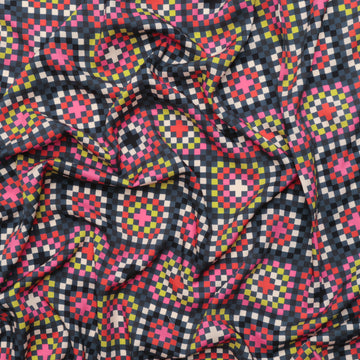 Ruby Star - Rayon - Catnap - Granny Square - Black