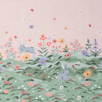 Rifle Paper Co - Cotton - Easter II - Spring Meadow - Pink Metallic