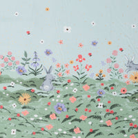 Rifle Paper Co - Cotton - Easter II - Spring Meadow - Green Metallic