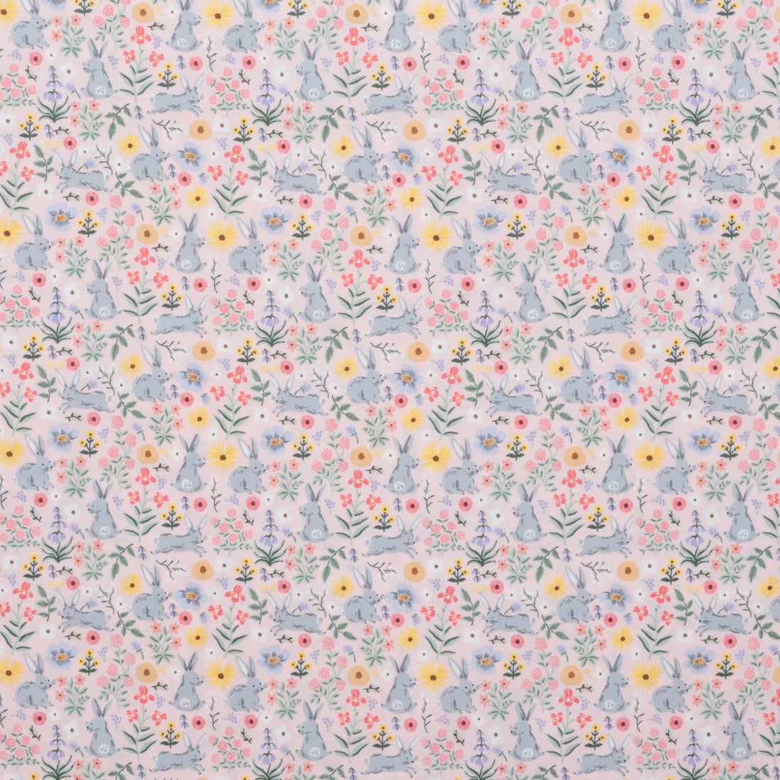 Rifle Paper Co - Cotton - Easter II - Bunny Floral - Pink