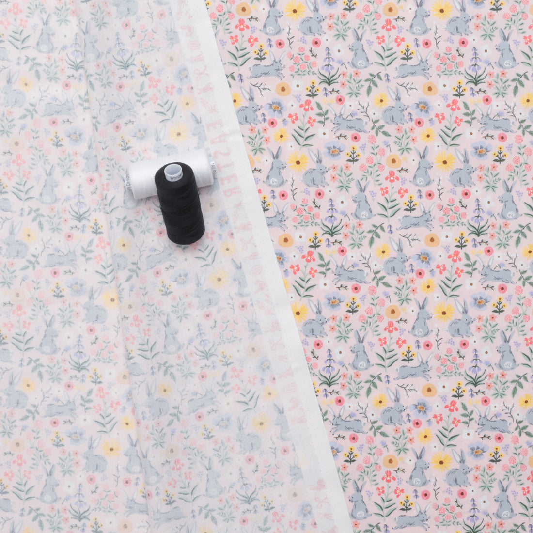 Rifle Paper Co - Cotton - Easter II - Bunny Floral - Pink
