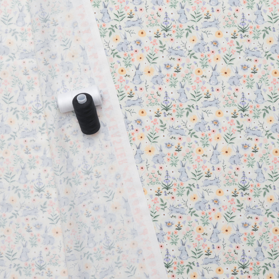 Rifle Paper Co - Cotton - Easter II - Bunny Floral - Cream