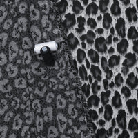 Wool Blend - Italian Coating - Cheetah - Black Grey