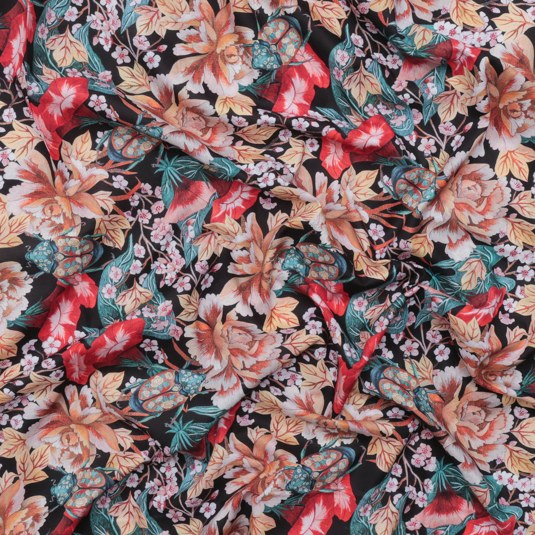 Maria Matos - Cotton - Nocturnal Creatures - Japanese Beetle - Black