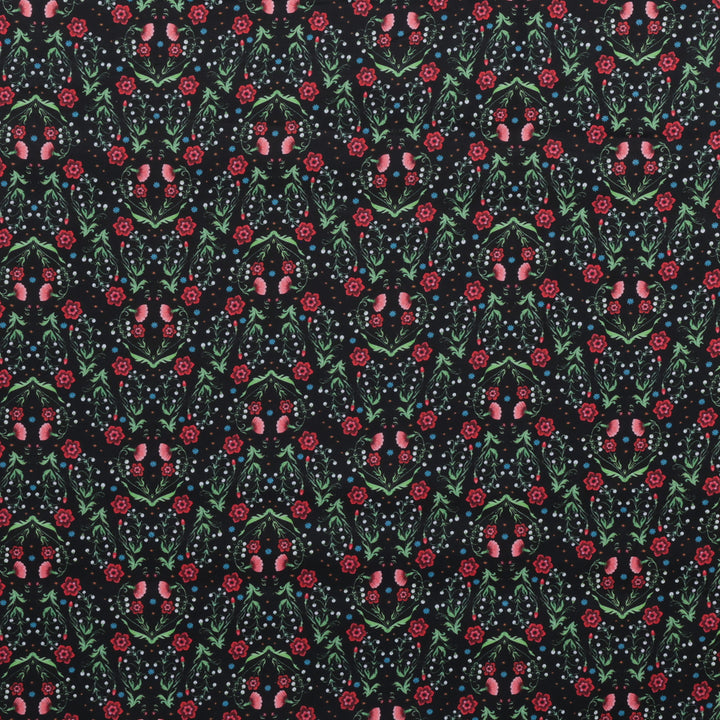 Maria Matos - Cotton - Nocturnal Creatures - Victorian Garden - Black