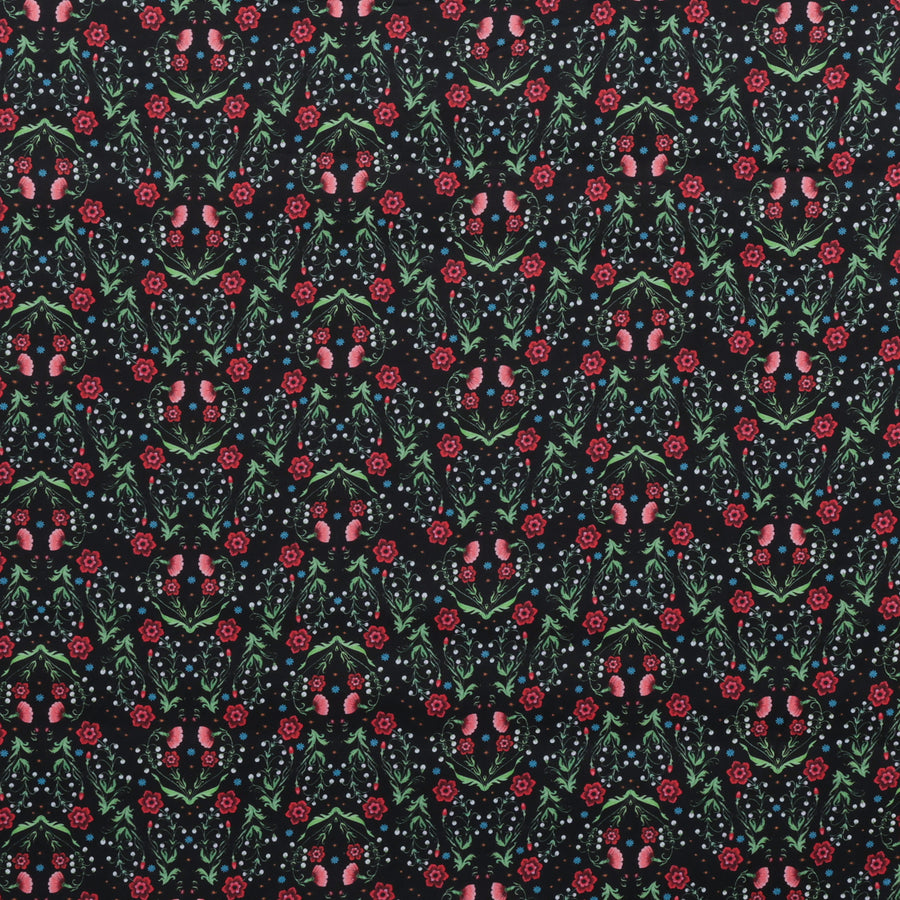 Maria Matos - Cotton - Nocturnal Creatures - Victorian Garden - Black