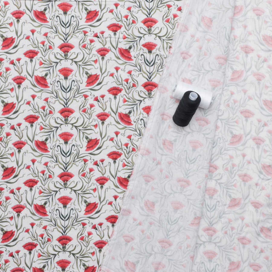 Maria Matos - Cotton - Nocturnal Creatures - Carnation - White