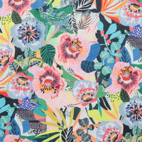 Kitty McCall - Cotton - Vibrant Botanica - Summer Garden - Multi