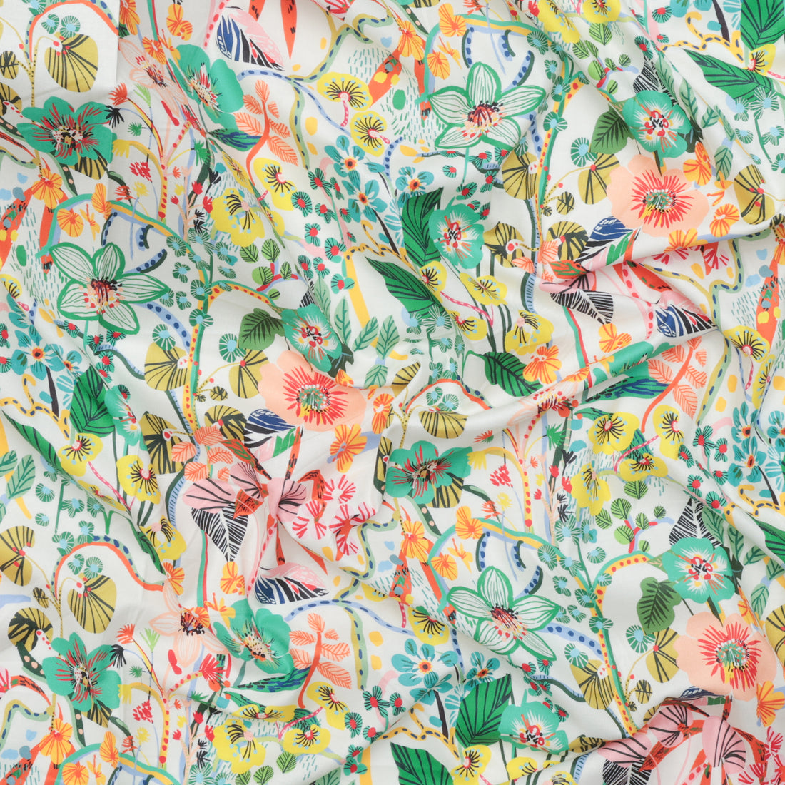 Kitty McCall - Cotton - Vibrant Botanica - A Thousand Flowers - Citrus