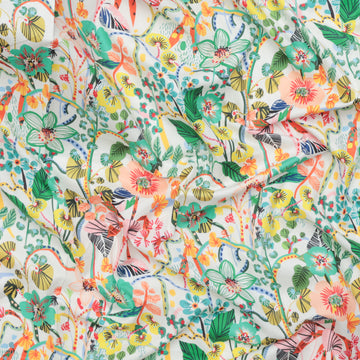 Kitty McCall - Cotton - Vibrant Botanica - A Thousand Flowers - Citrus