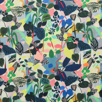Kitty McCall - Cotton - Vibrant Botanica - Jungle Leaves - Earthy