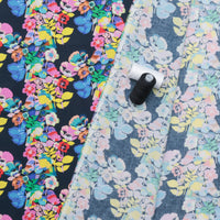 Kitty McCall - Cotton - Vibrant Botanica - Plumeria - Night