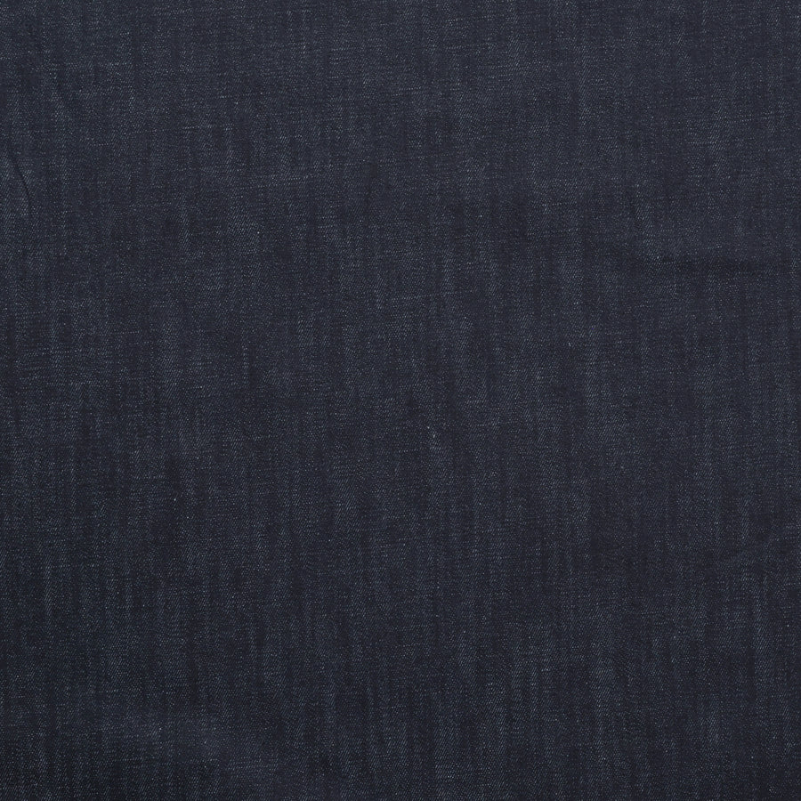 Cotton - Italian Stretch Denim - Medium - Dark Indigo