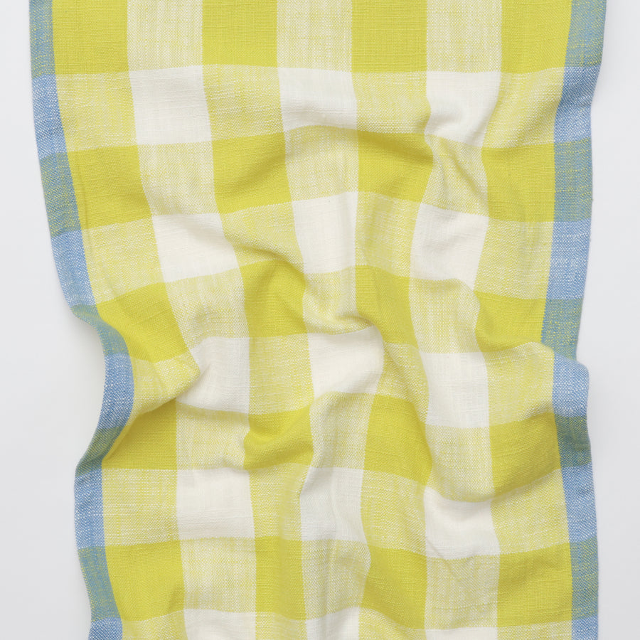 Ruby Star - Cotton - Sunshine Toweling - Checker - Citron