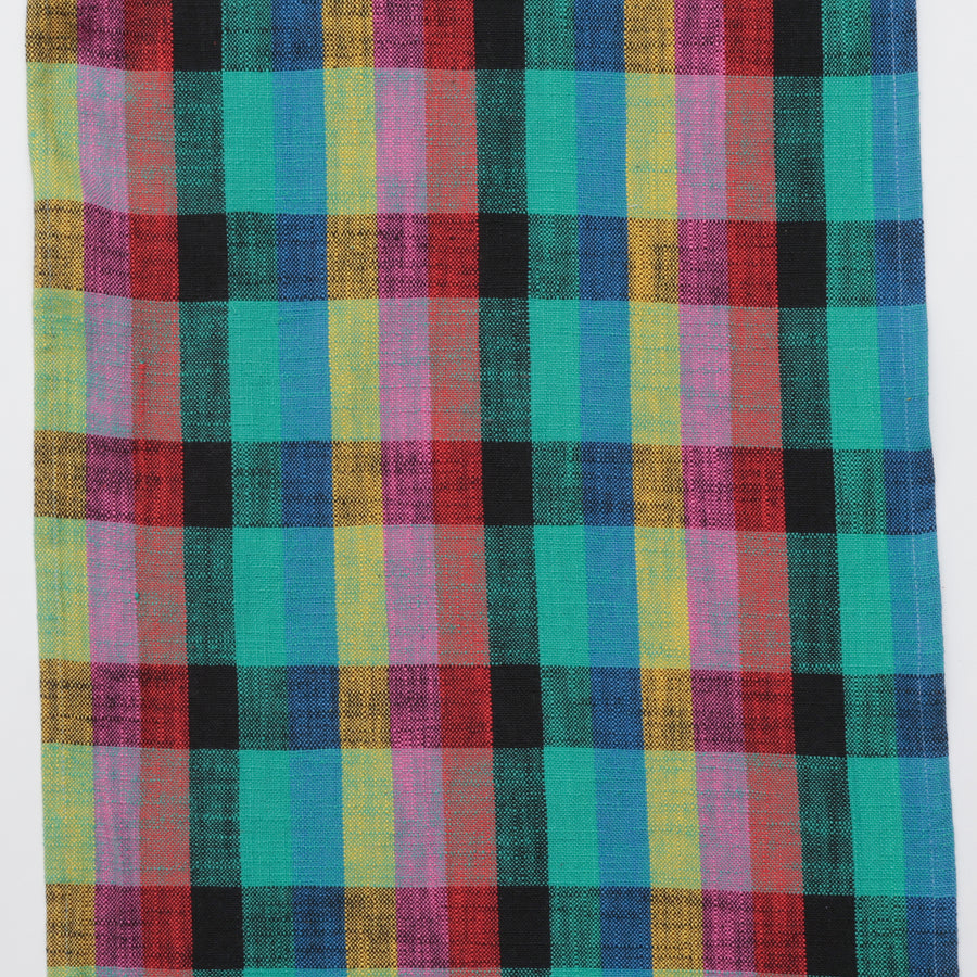 Ruby Star - Cotton - Sunshine Toweling - Picnic Plaid - Black