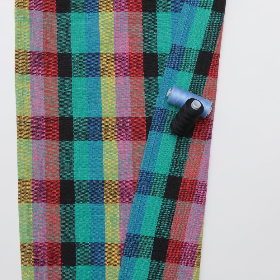 Ruby Star - Cotton - Sunshine Toweling - Picnic Plaid - Black