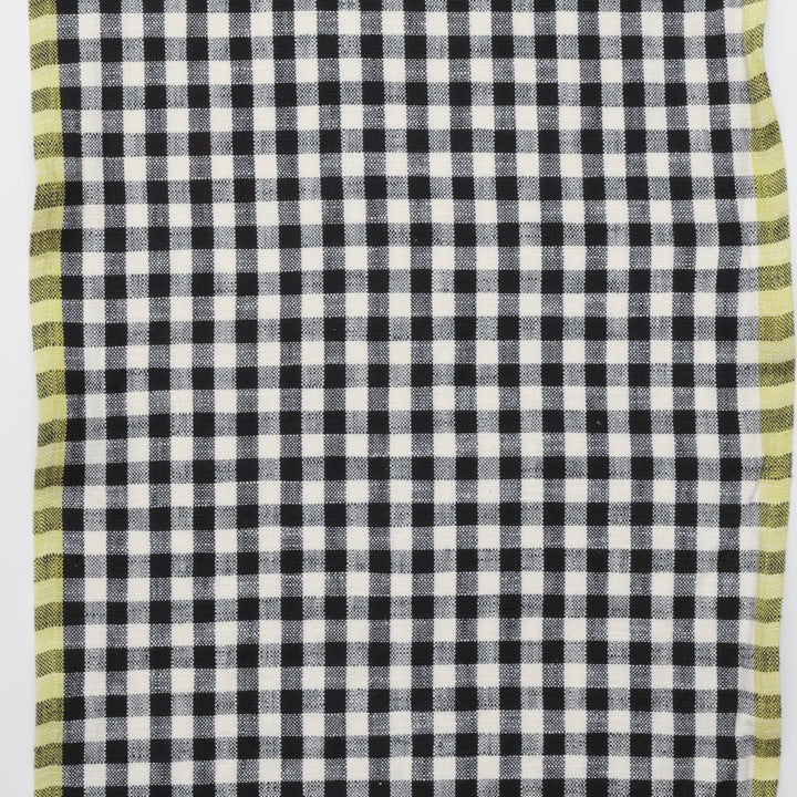 Ruby Star - Cotton - Sunshine Toweling - Small Checker - Black