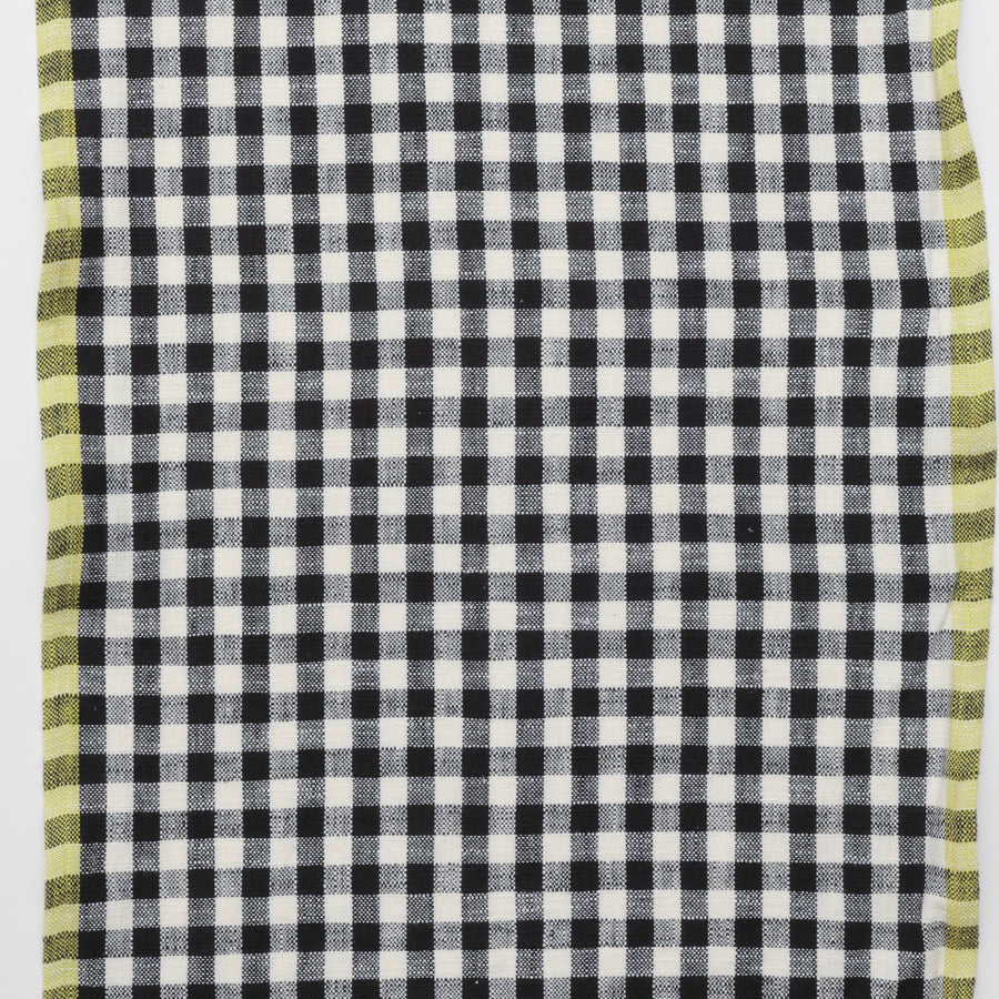 Ruby Star - Cotton - Sunshine Toweling - Small Checker - Black