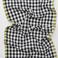 Ruby Star - Cotton - Sunshine Toweling - Small Checker - Black