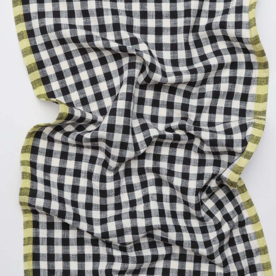 Ruby Star - Cotton - Sunshine Toweling - Small Checker - Black