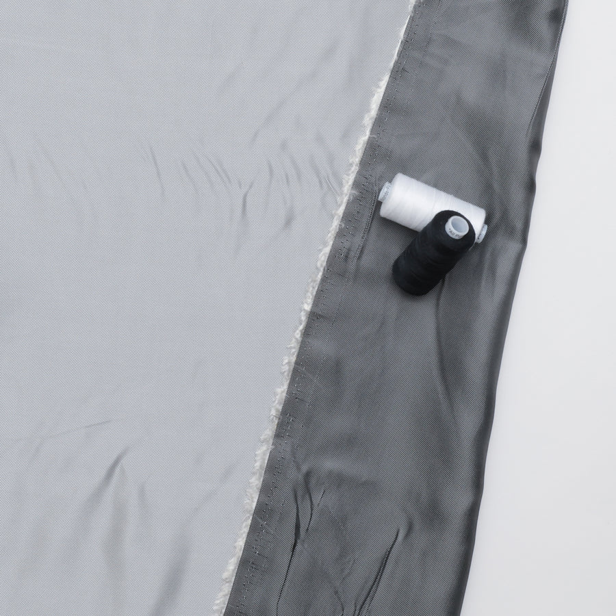 Poly Viscose - Lining - Diamond Grid - Silver