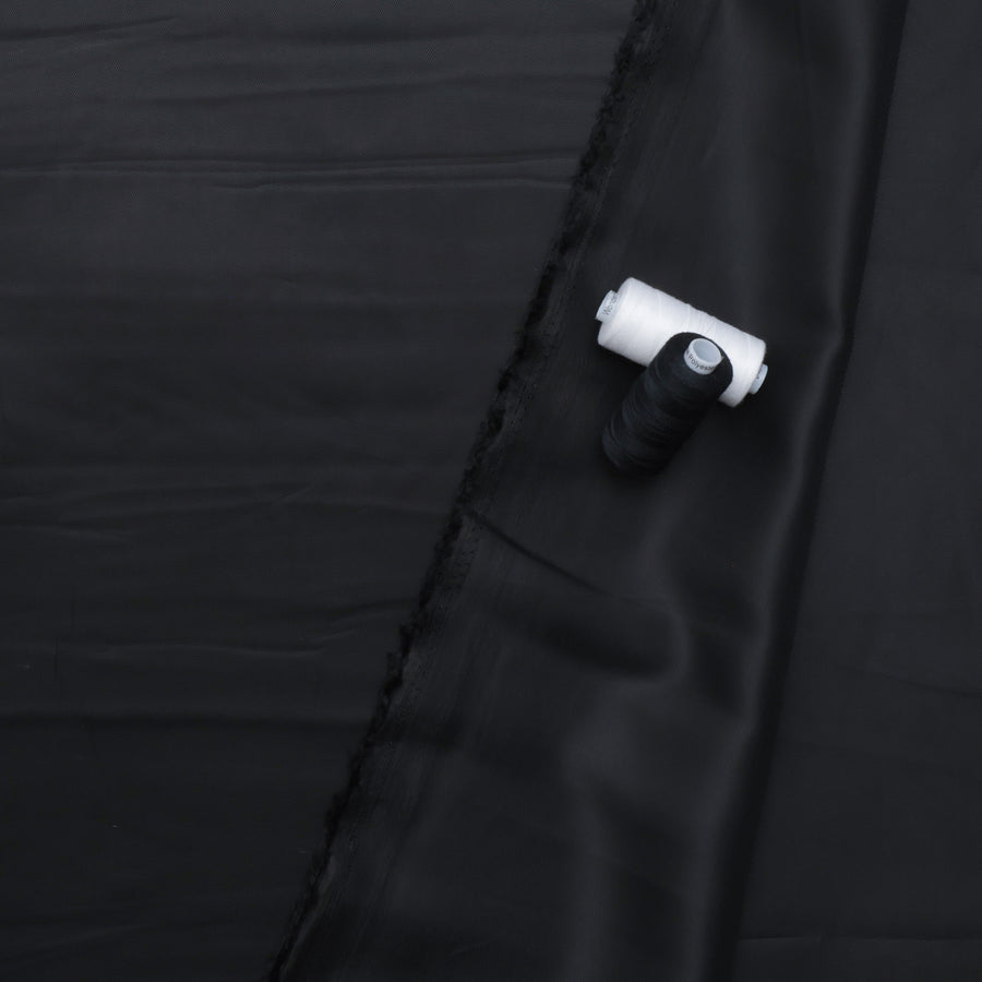 Poly Viscose - Lining - Diamond Grid - Black