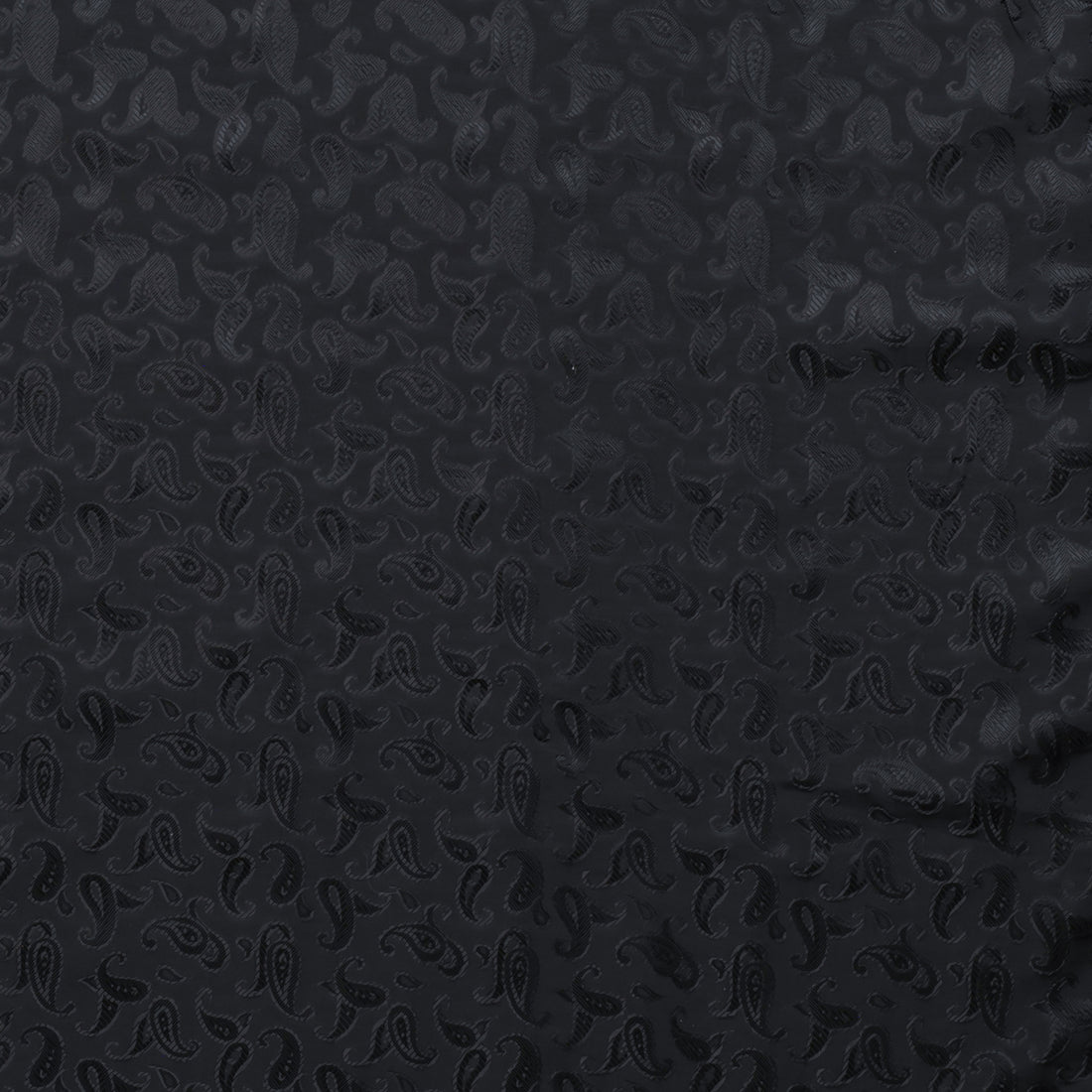 Poly Viscose - Lining - Bold Paisley - Black