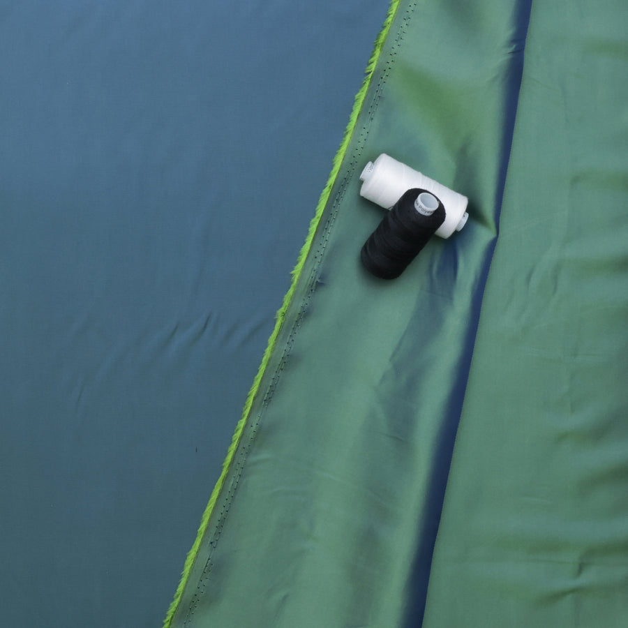 Poly Viscose - Lining - Two Tone - Green Blue