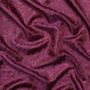 Poly Viscose - Lining - Bold Paisley - Maroon