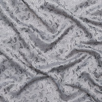 Poly Viscose - Lining - Bold Paisley - Silver