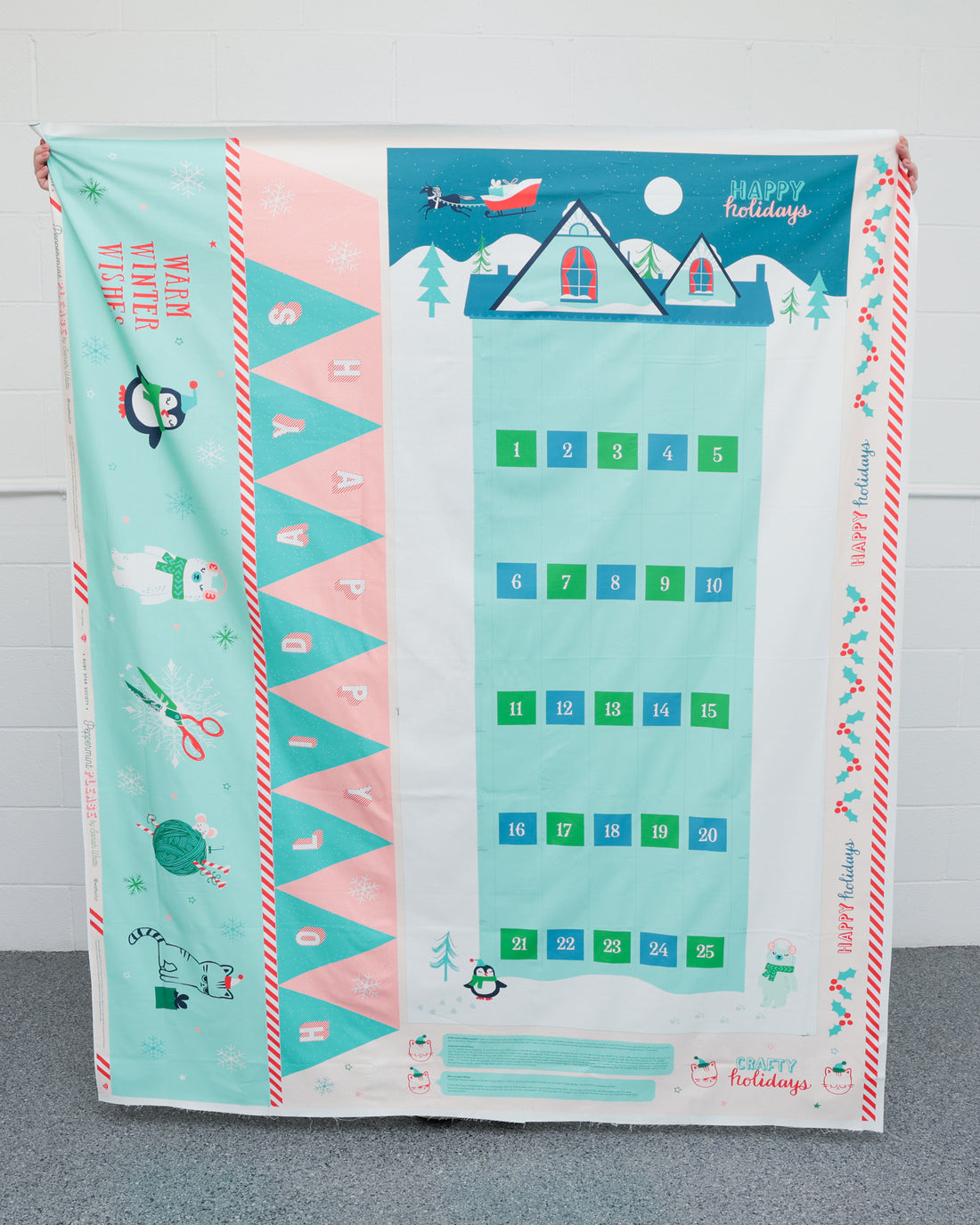 Ruby Star - Cotton - Peppermint Please - Countdown Panel