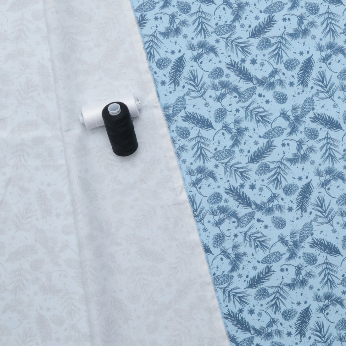 Camelot - Cotton - Winter Land - Winters Treasures - Blue