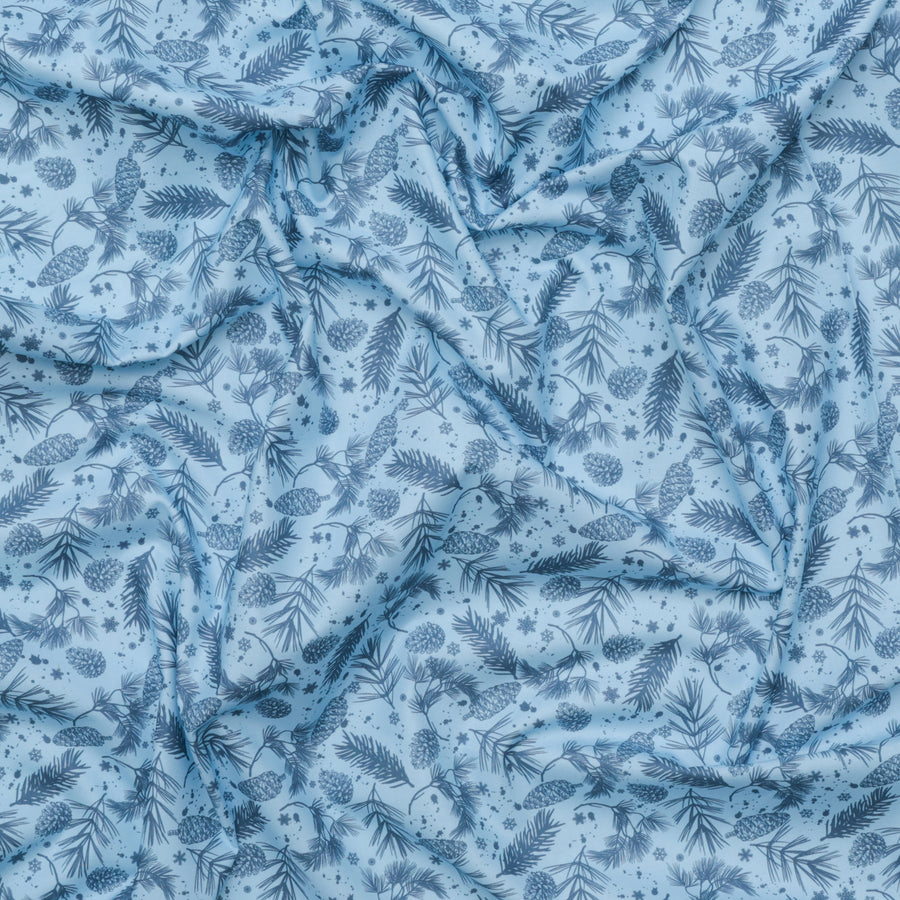 Camelot - Cotton - Winter Land - Winters Treasures - Blue