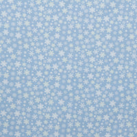 Camelot - Cotton - Winter Land - Scattered Snowflakes - Blue