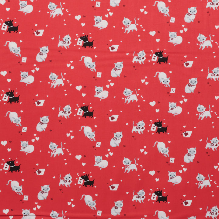 Moda - Cotton - Funny Valentine - Kitty Love