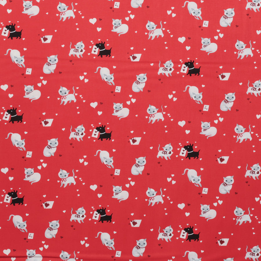 Moda - Cotton - Funny Valentine - Kitty Love