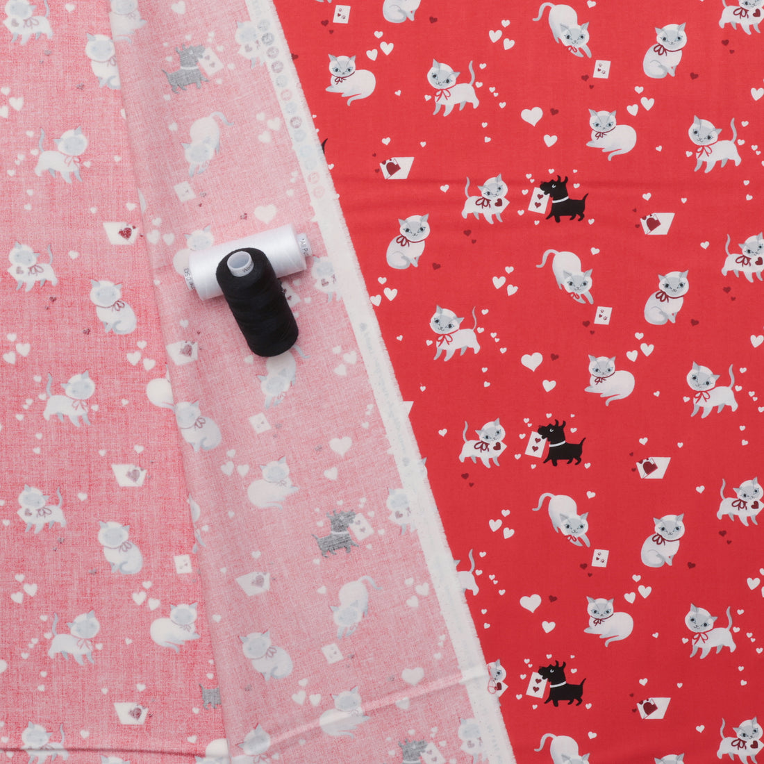 Moda - Cotton - Funny Valentine - Kitty Love