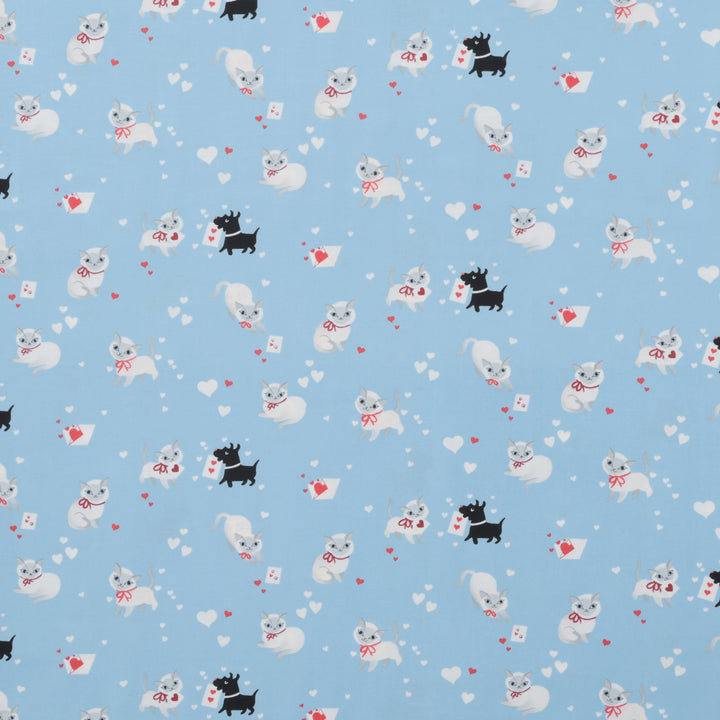 Moda - Cotton - Funny Valentine - Kitty Sky