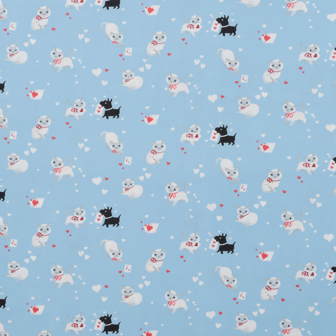 Moda - Cotton - Funny Valentine - Kitty Sky